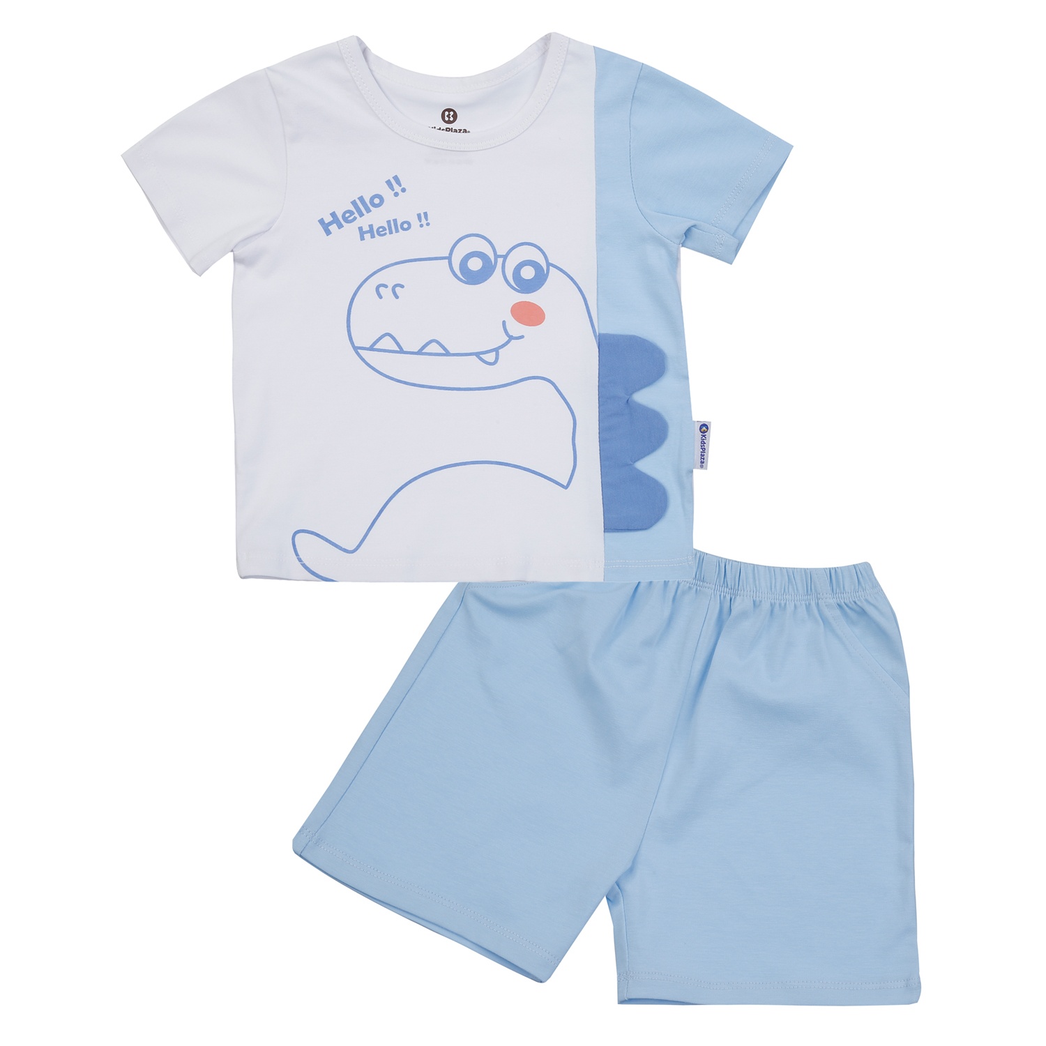 Bộ cộc bé trai Kidsplaza in hình khủng long M25H (Xanh)  hình 1