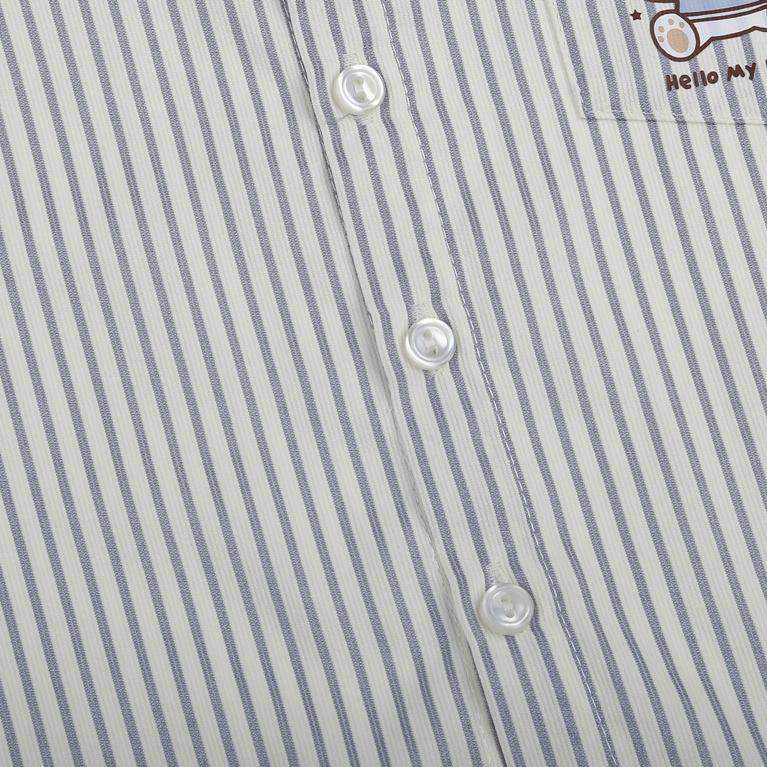 Bộ cộc bé trai KidsPlaza kẻ xanh M25H 