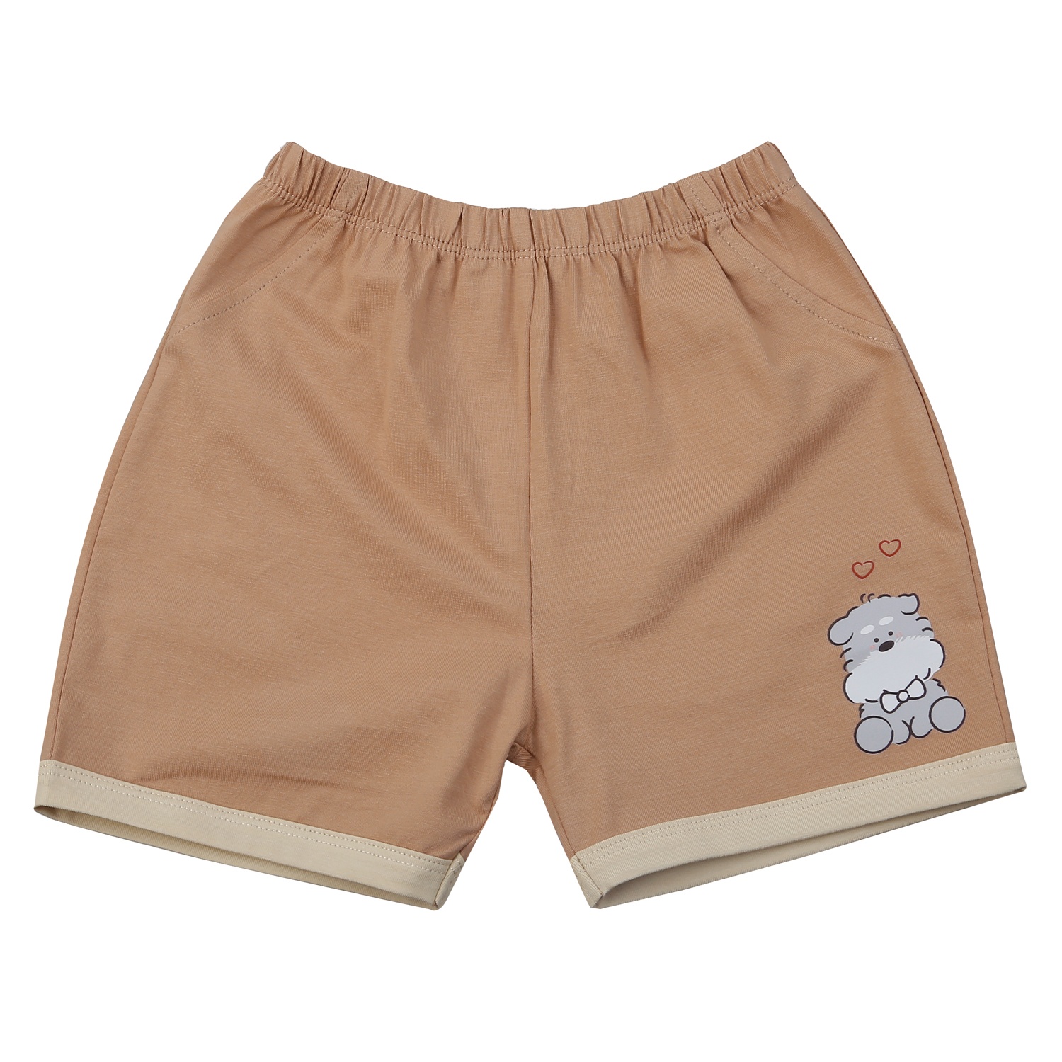 Bộ quần áo ba lỗ KidsPlaza in cún M25H (Nâu) hình 4