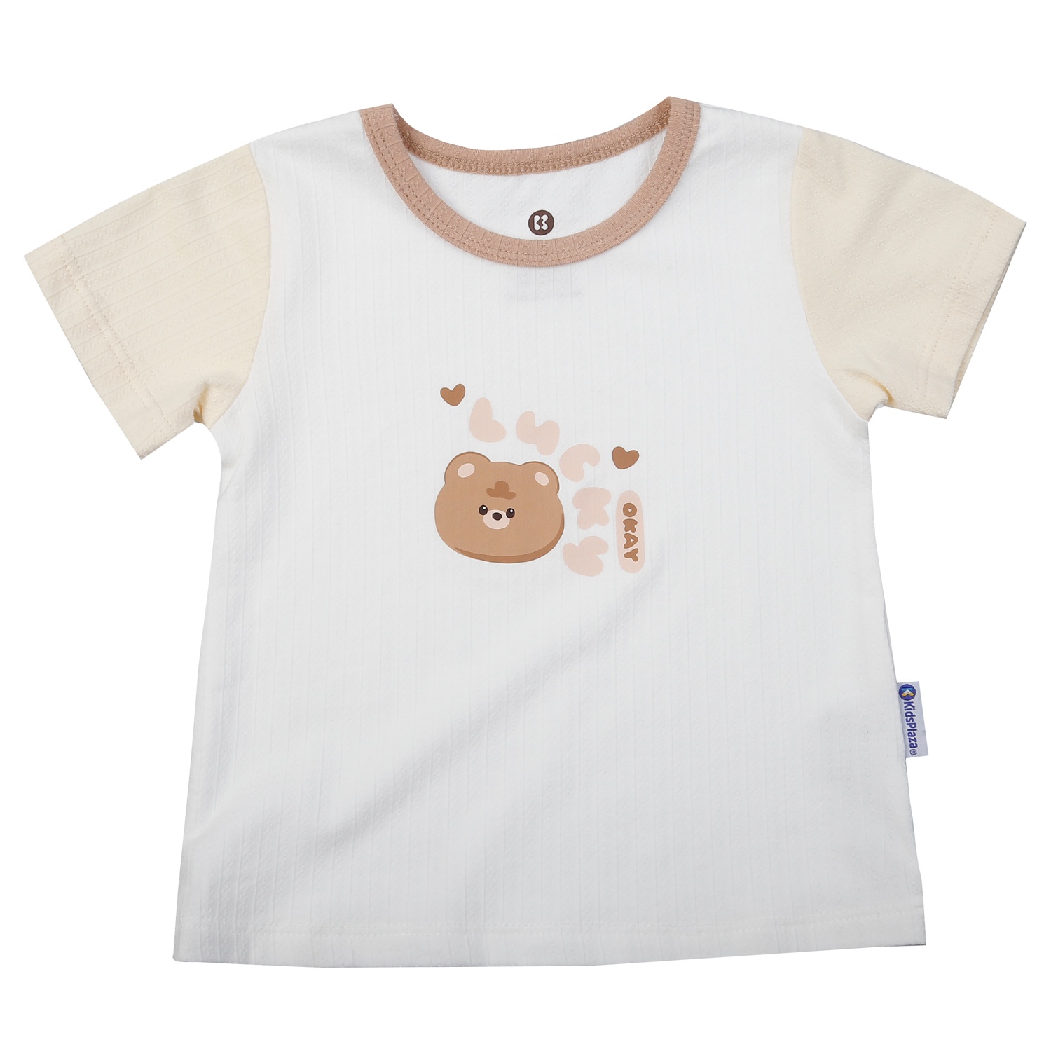 Bộ quần áo cộc KidsPlaza in lucky M25H (Trắng) hình 2