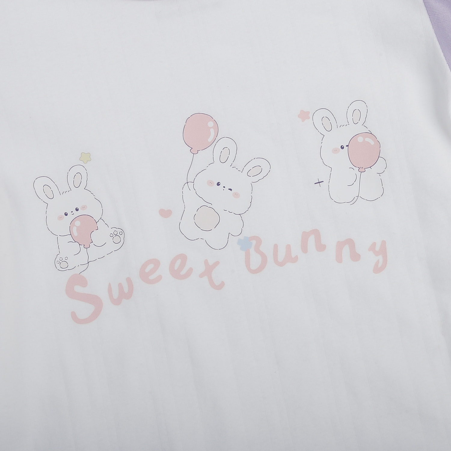 Set váy bé gái KidsPlaza in thỏ HN25H (Trắng Tím) 