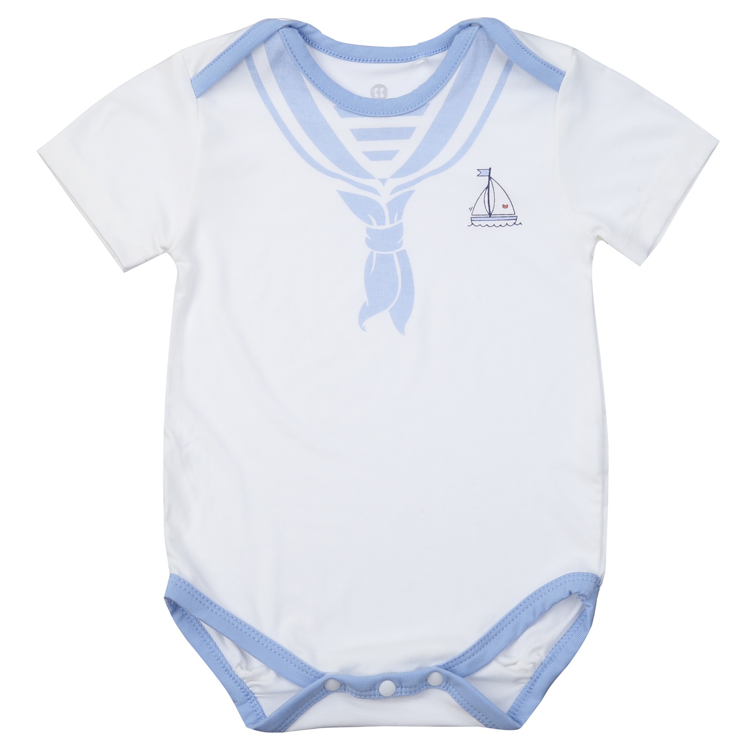 Bộ body bẹn bé trai KidsPlaza Otis ND25H (Trắng xanh)  hình 1