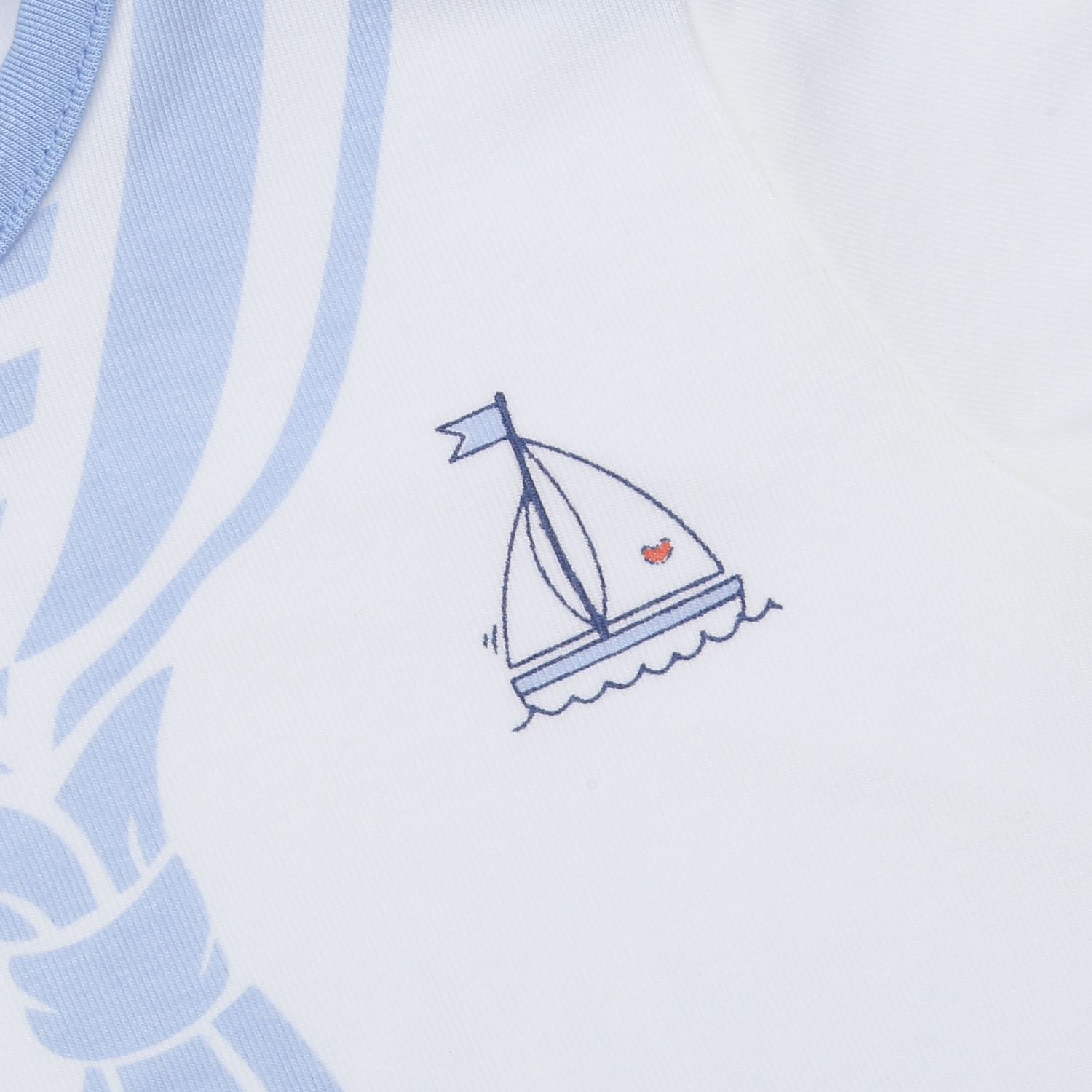 Bộ body bẹn bé trai KidsPlaza Otis ND25H (Trắng xanh)  hình 2