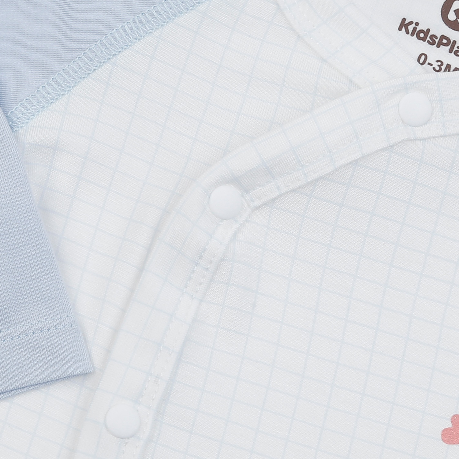 Bộ quần áo dài tay cài giữa in chuột M25H (Xanh) hình 3