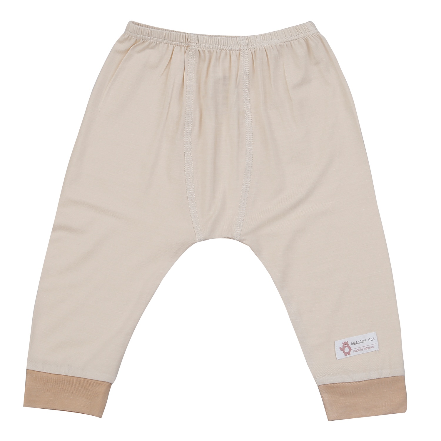 Bộ quần áo dài tay KidsPlaza in gấu M25H (Trắng be) hình 4