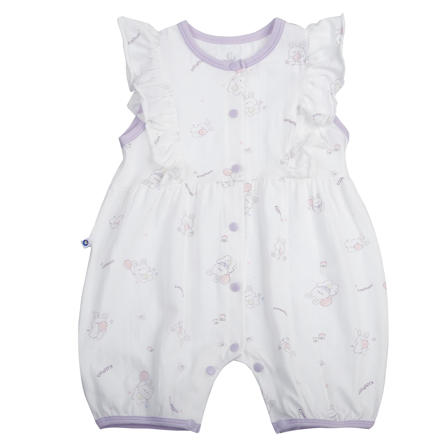 Body ba lỗ bé gái KidsPlaza in thỏ HN25H (Trắng Tím)  hình 1