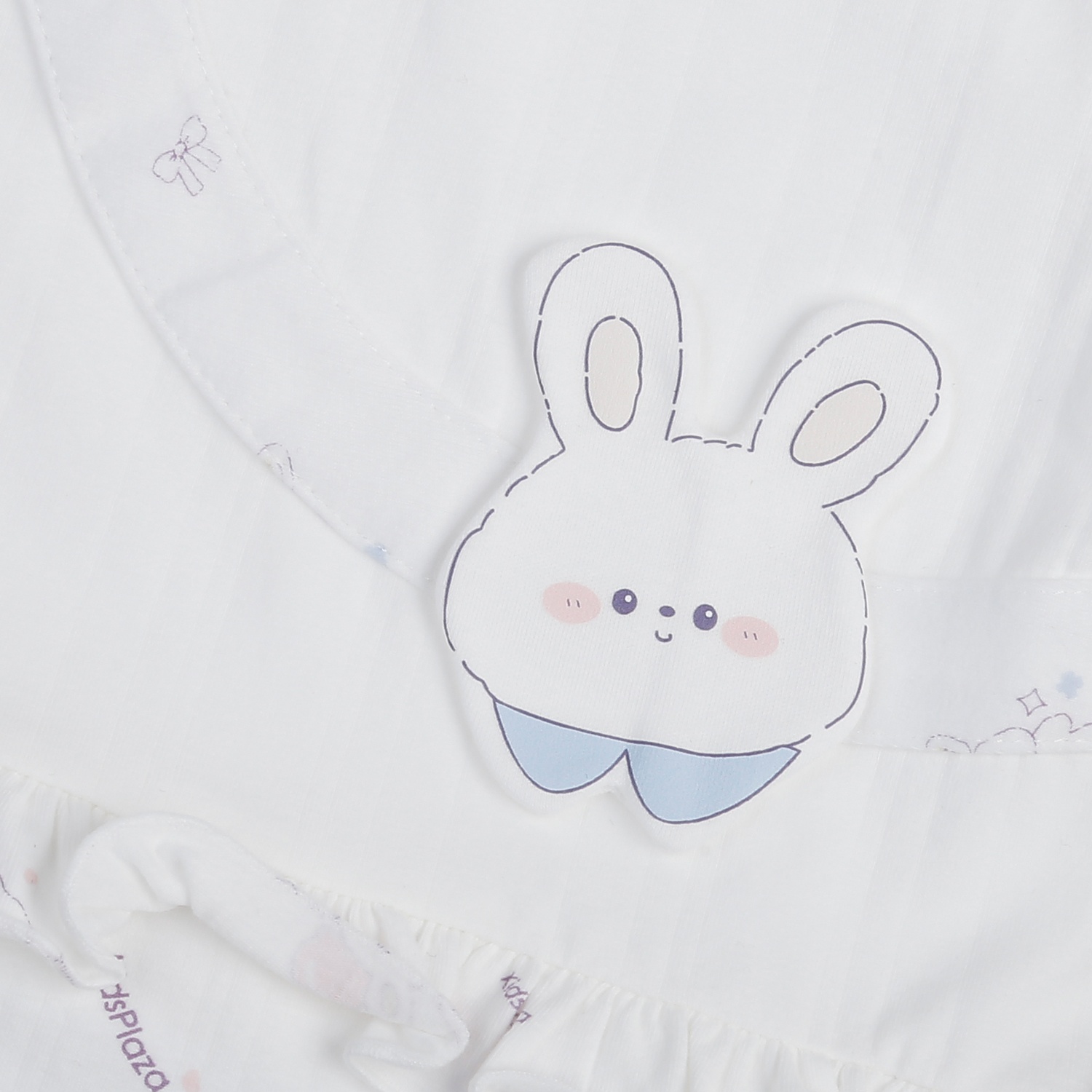 Body cộc bé gái KidsPlaza mặt thỏ HN25H (Trắng Tím)