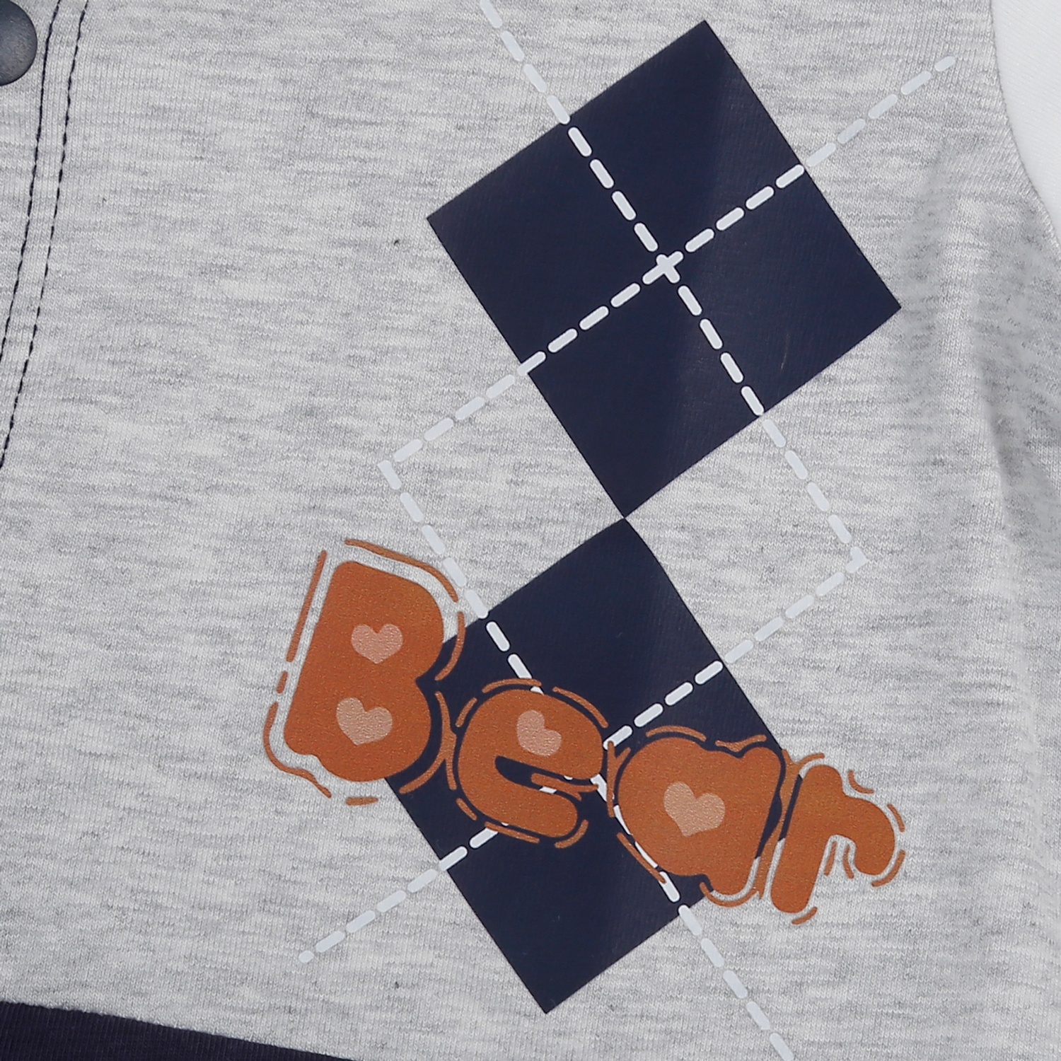 Body cộc bé trai KidsPlaza nơ bear HN25H (Xanh dương) 