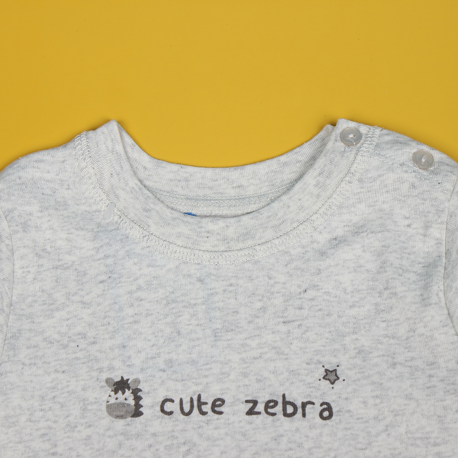 Quần áo sơ sinh cài vai in hình chú ngựa vằn Mamago NĐ19 (Ghi) hình 3