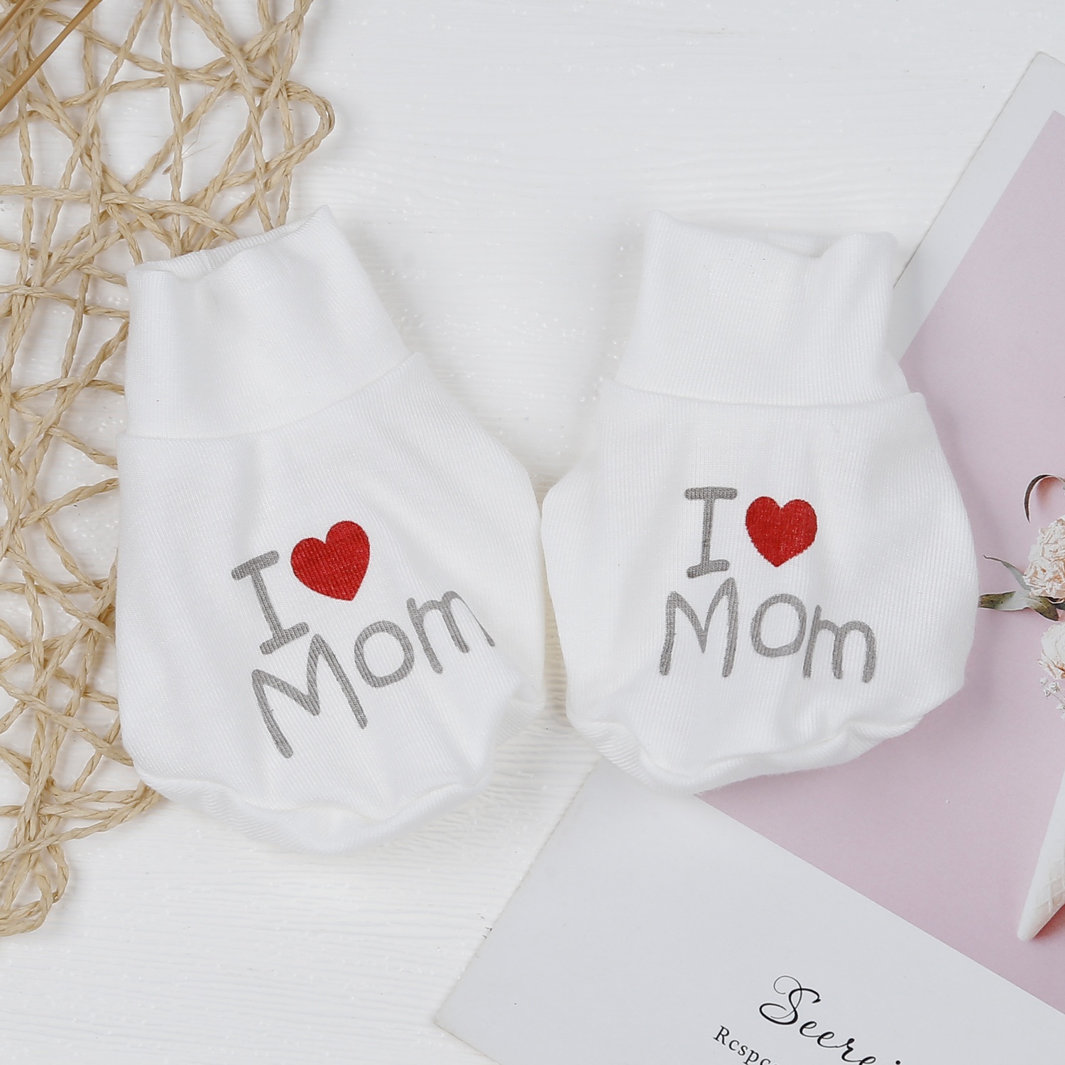 Set bao tay chân cho bé Otis Kidsplaza ND23H (Màu trắng) hình 2