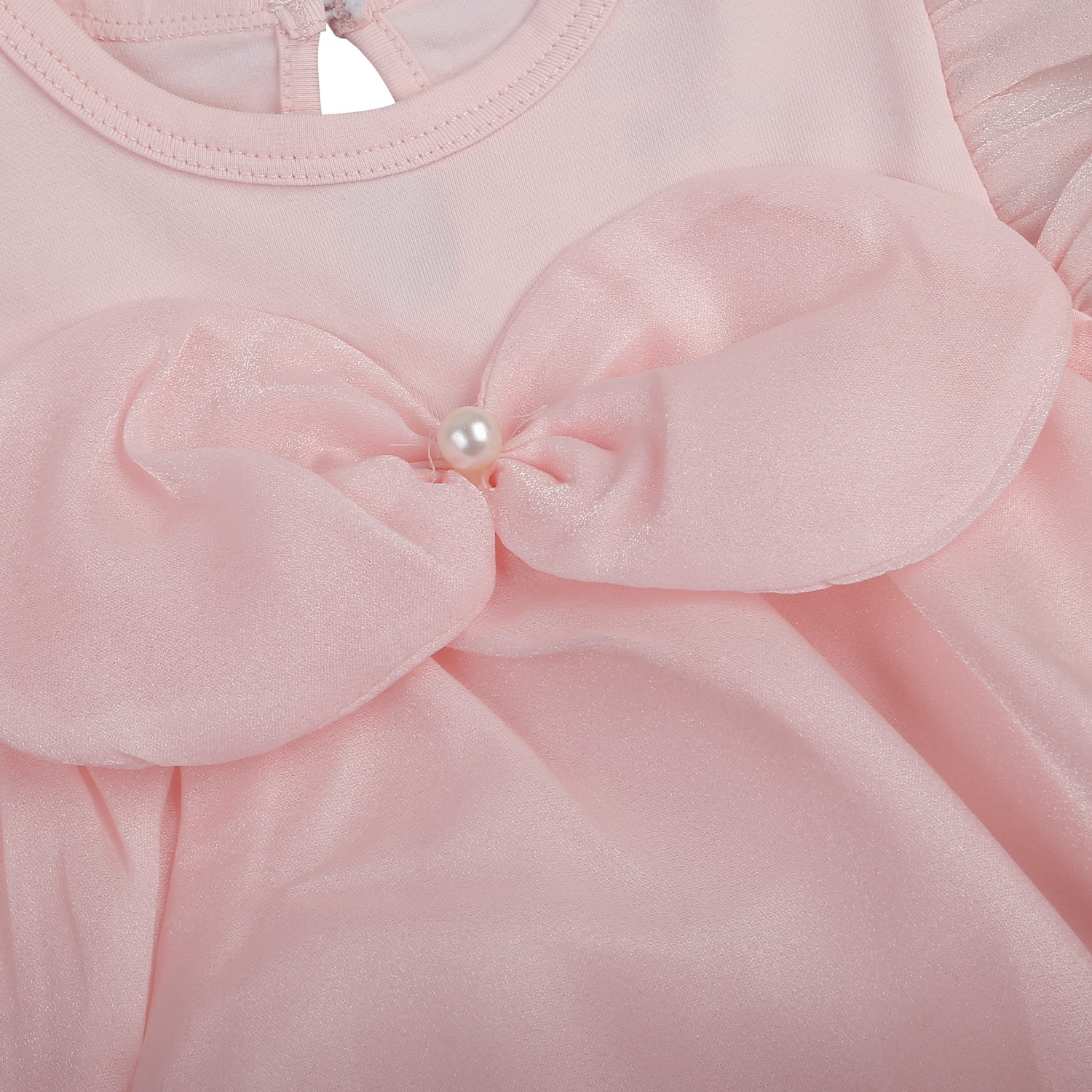 Set body bé gái KidsPlaza nơ ngọc HN25H (Hồng) 