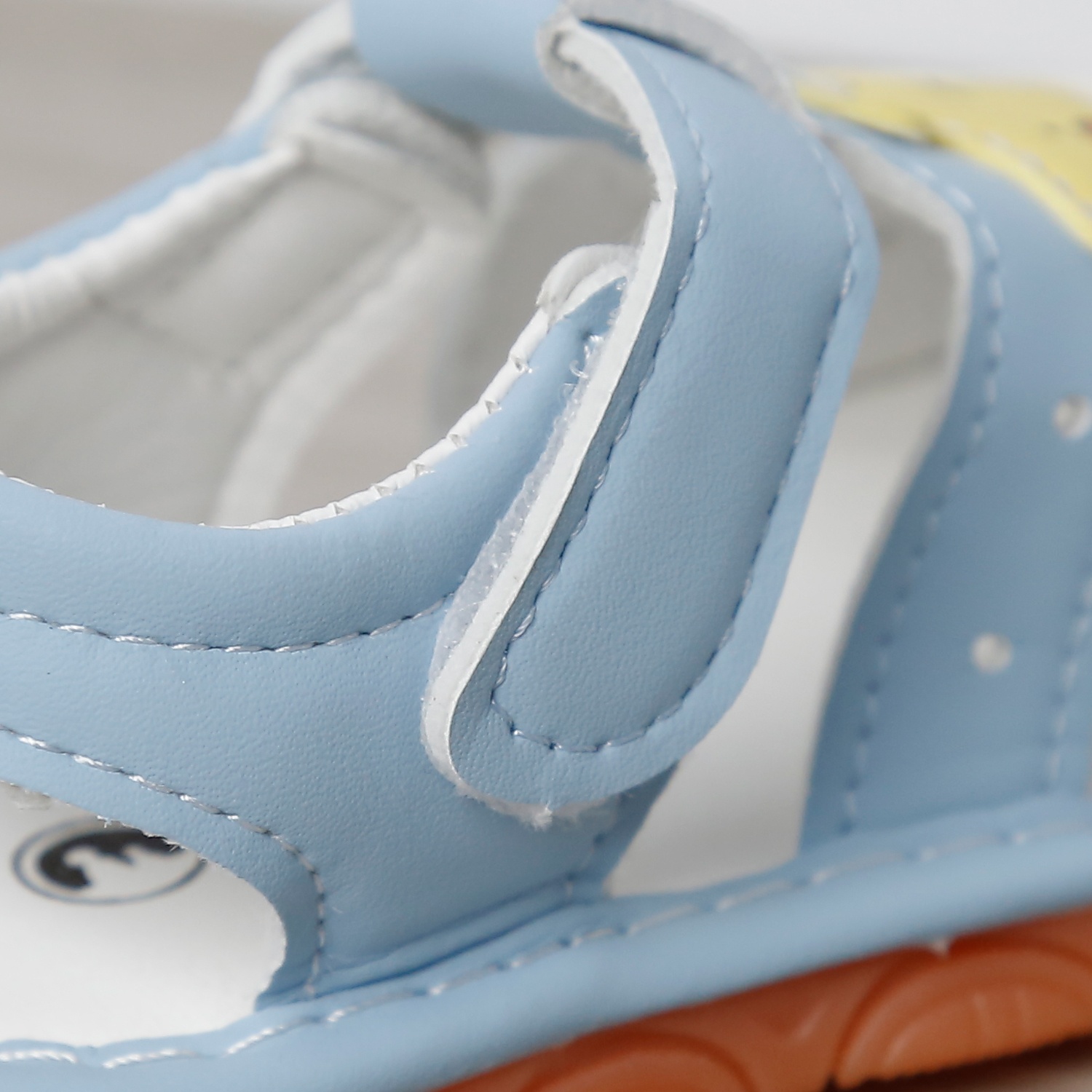 Dép sandal tập đi kèn Mamago 25MS8 sao cười (Xanh)