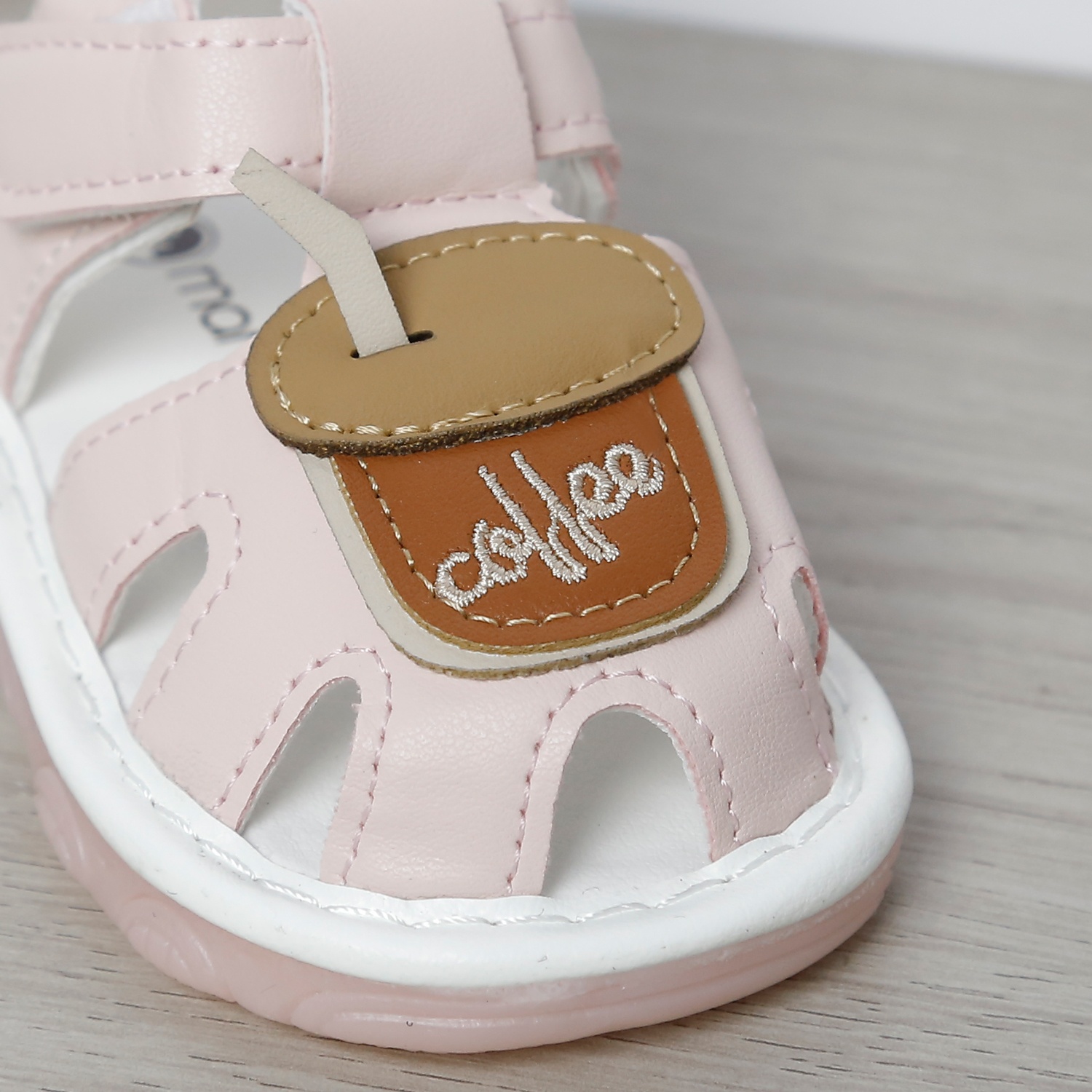 Dép sandal tập đi kèn Mamago 25MS9 coffee (Hồng)