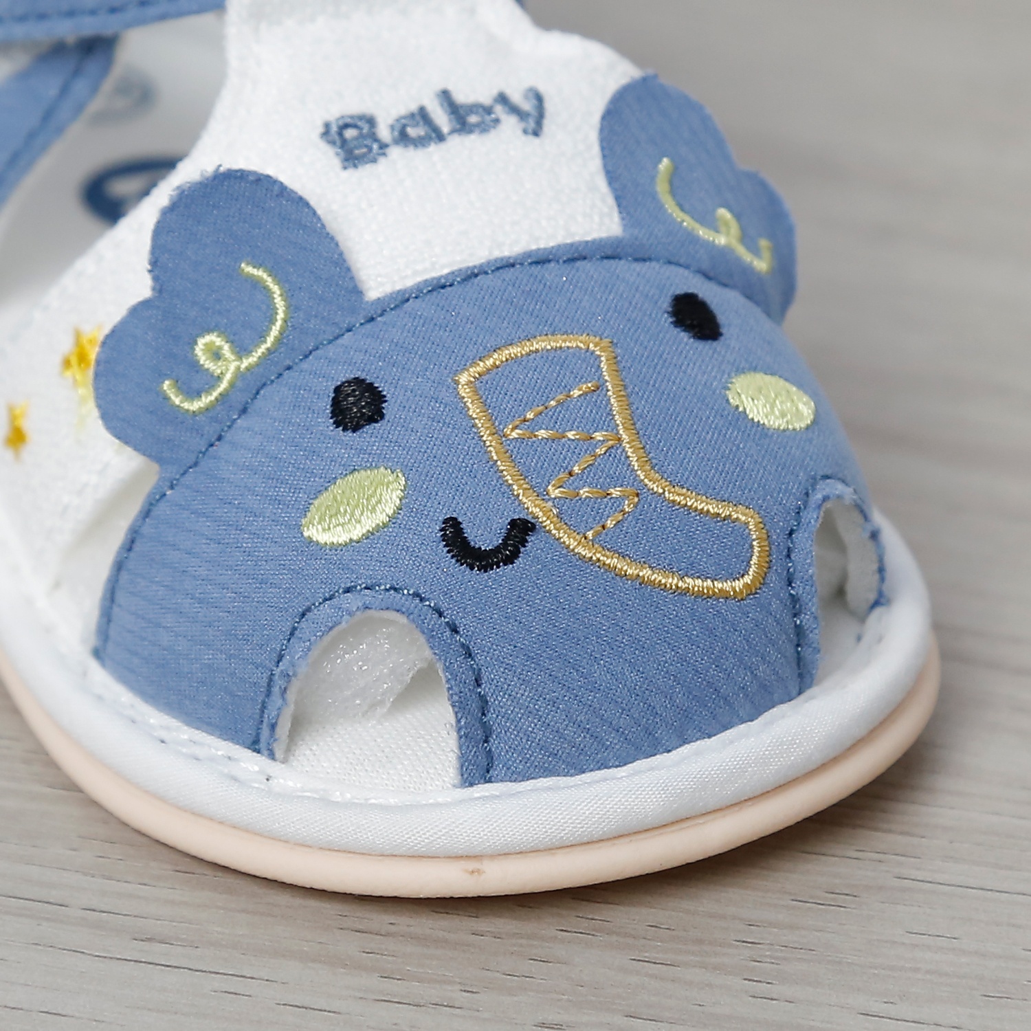 Dép sandal tập đi KidsPlaza hình mặt thỏ 25K-S07 (Xanh)