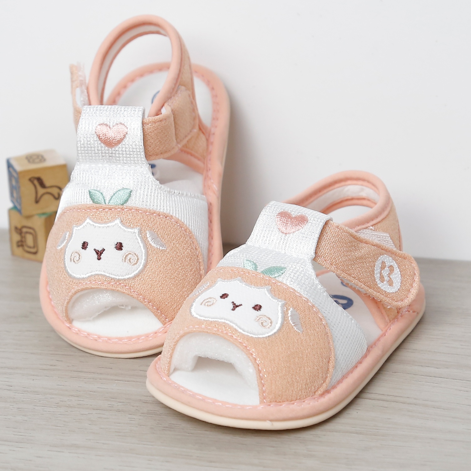 Dép sandal tập đi KidsPlaza 25K-S03 thỏ cute (Cam)