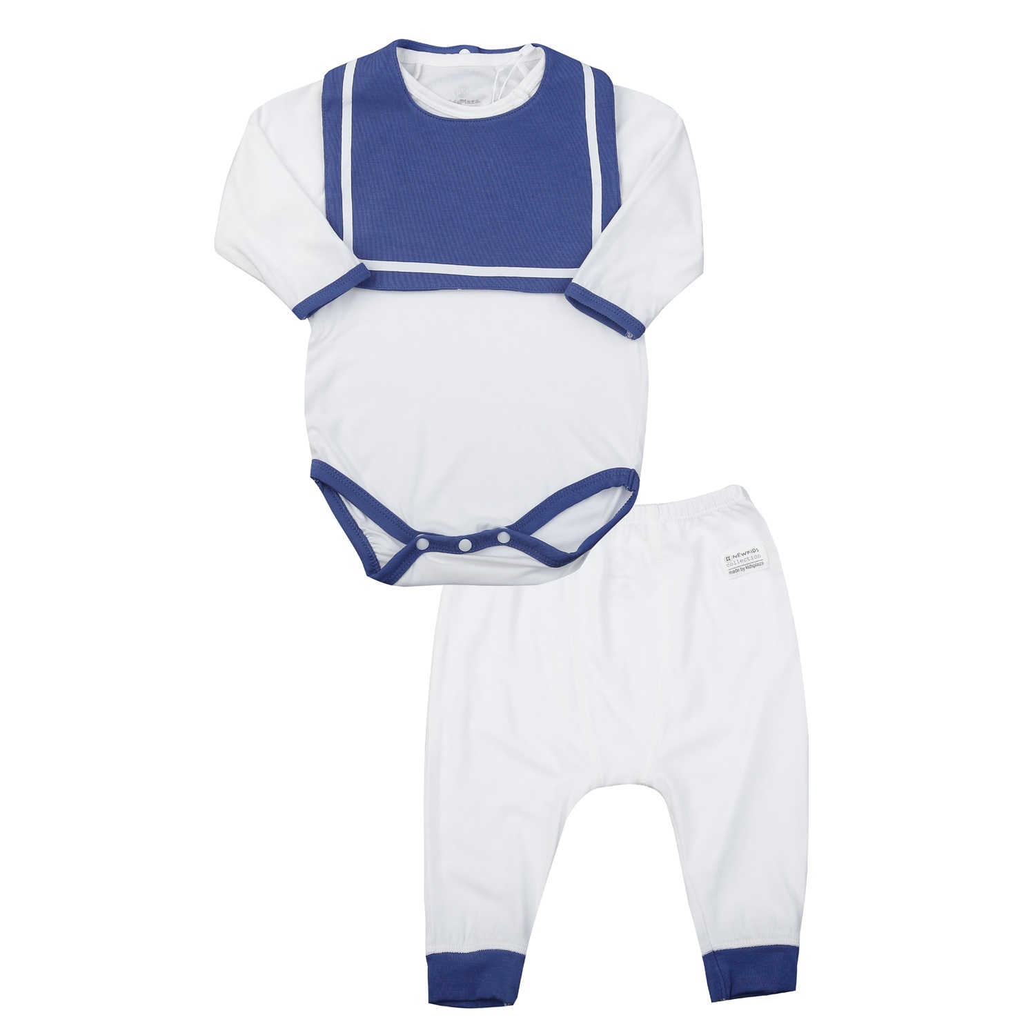 Bộ body bẹn dài KidsPlaza Otis ND25H (Trắng Xanh)  hình 1