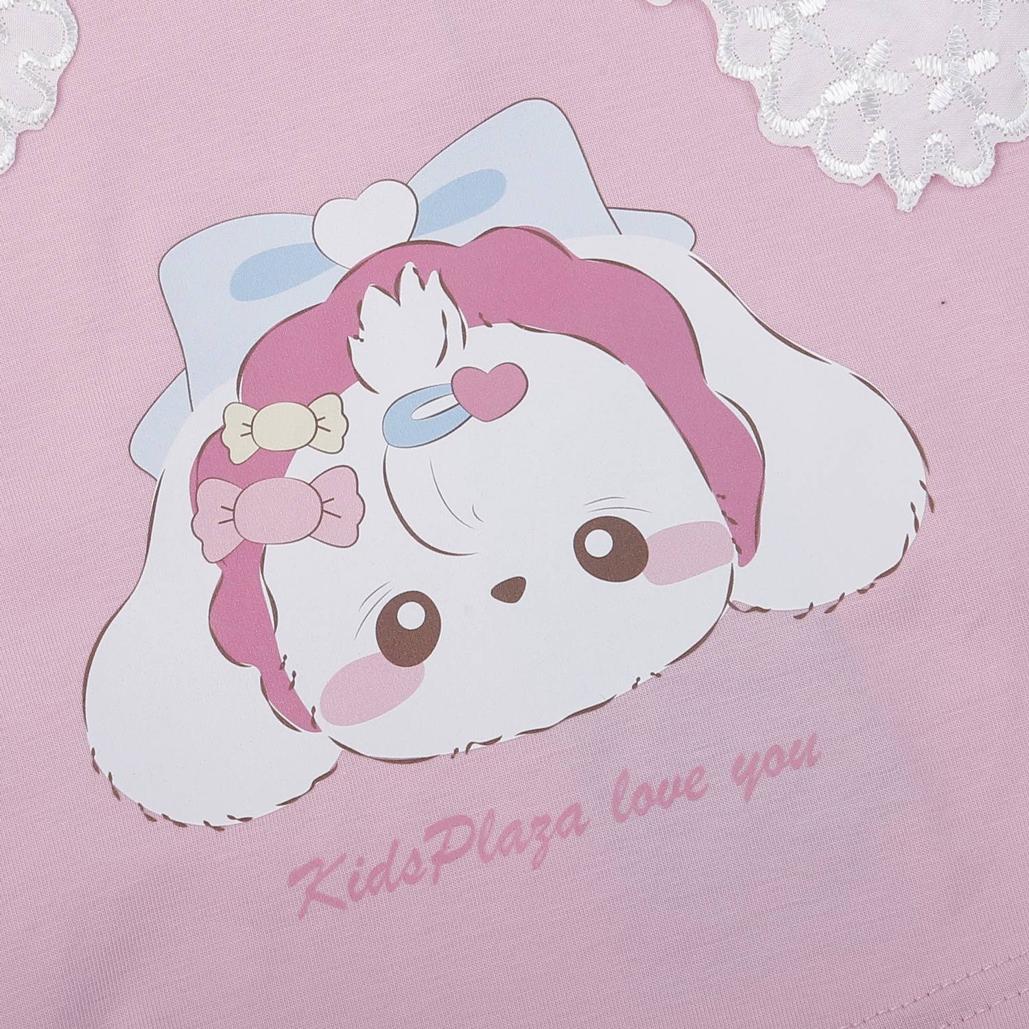 Set váy bé gái KidsPlaza cổ ren AT25H (Hồng Đậm Trắng) 