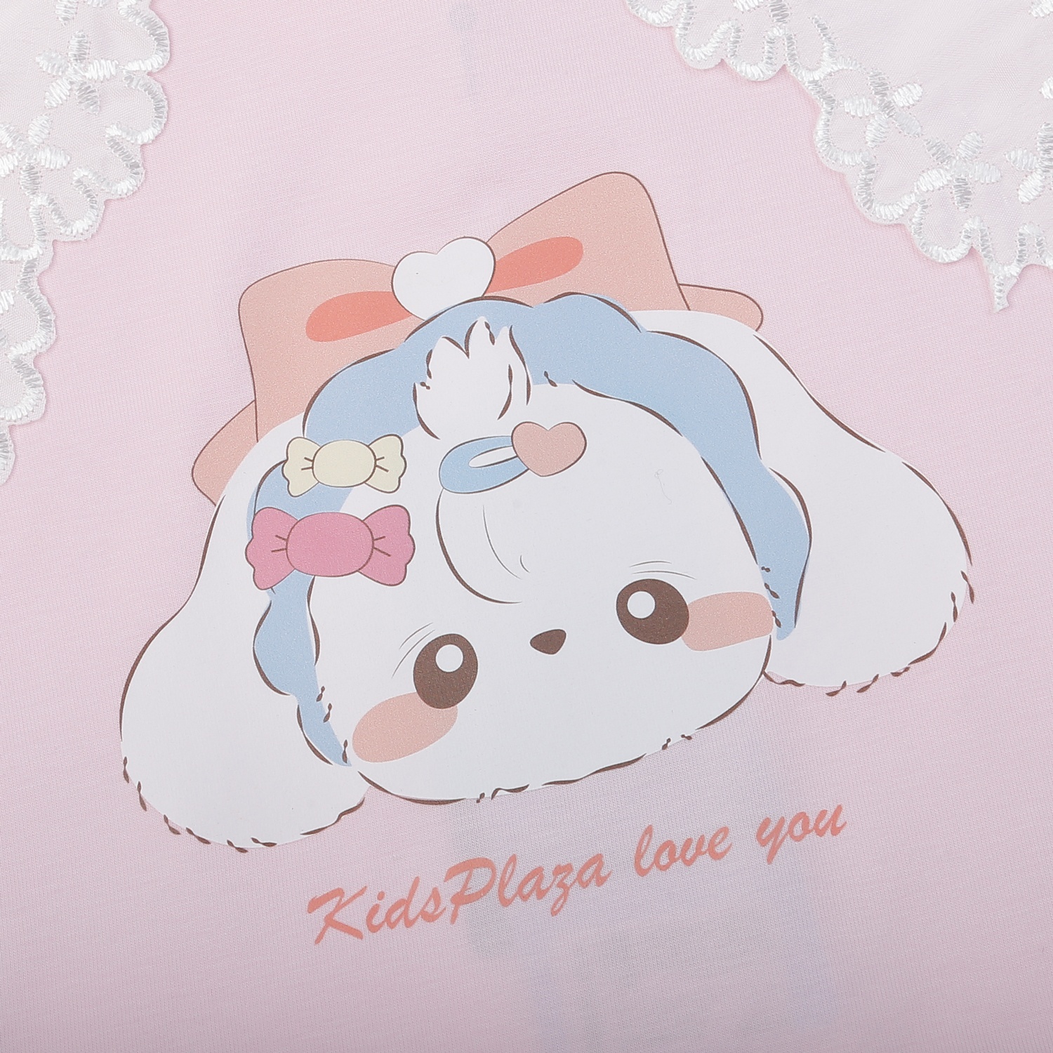 Set váy bé gái KidsPlaza cổ ren AT25H (Hồng Trắng) 