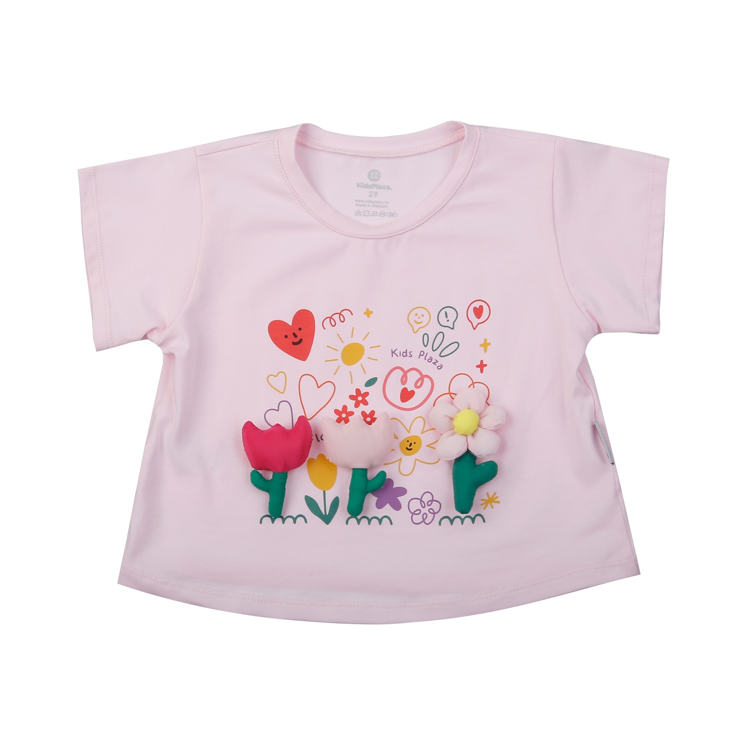 Set váy cộc bé gái KidsPlaza in hoa AT25H (Trắng Hồng)