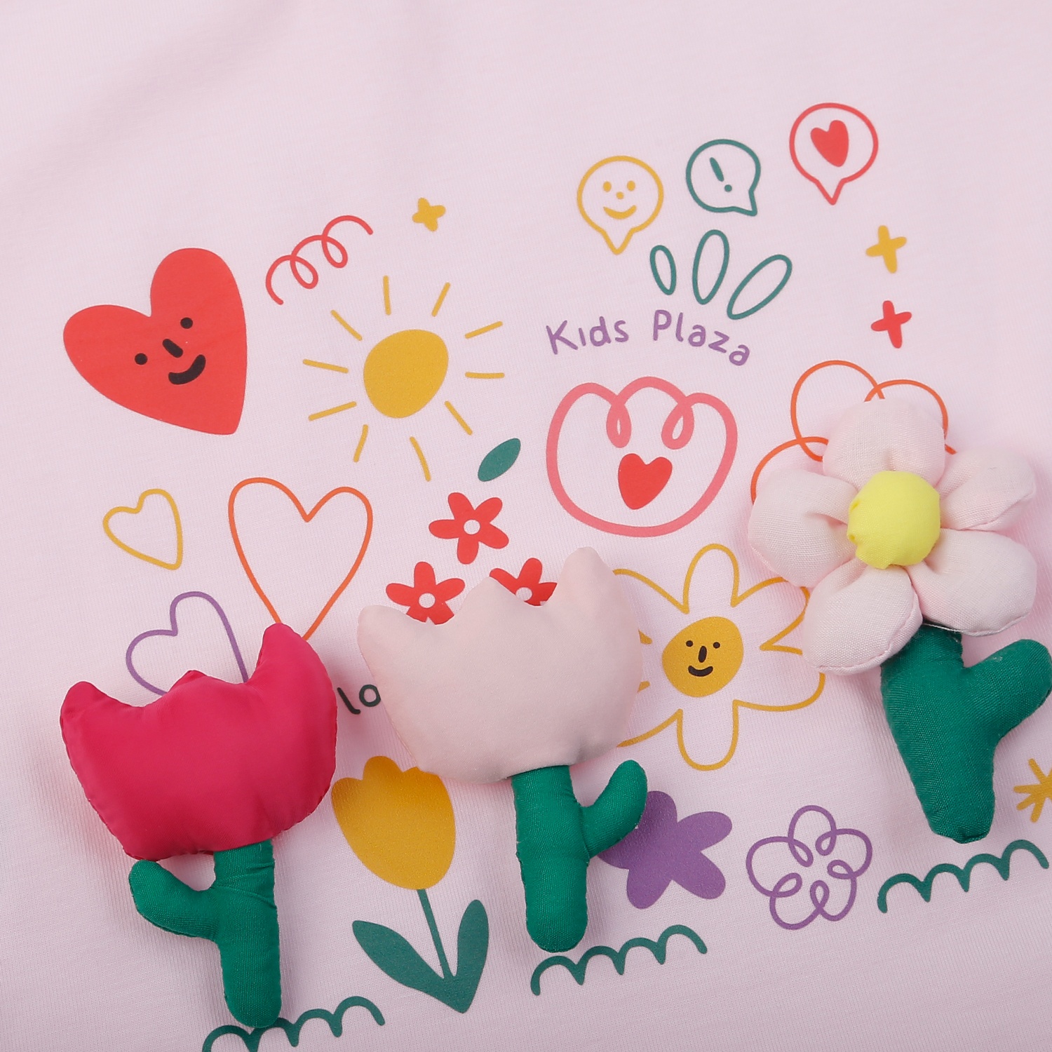 Set váy cộc bé gái KidsPlaza in hoa AT25H (Trắng Hồng)