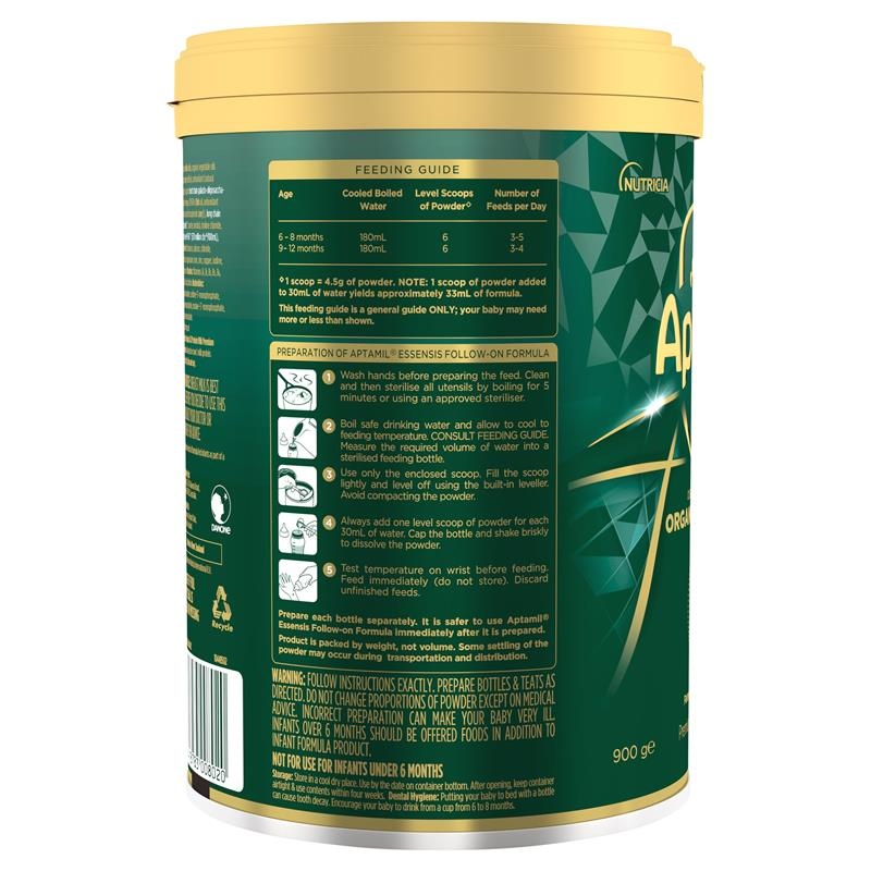 Sữa Aptamil Essensis số 2 Úc 900g (6-12 tháng) hình 2