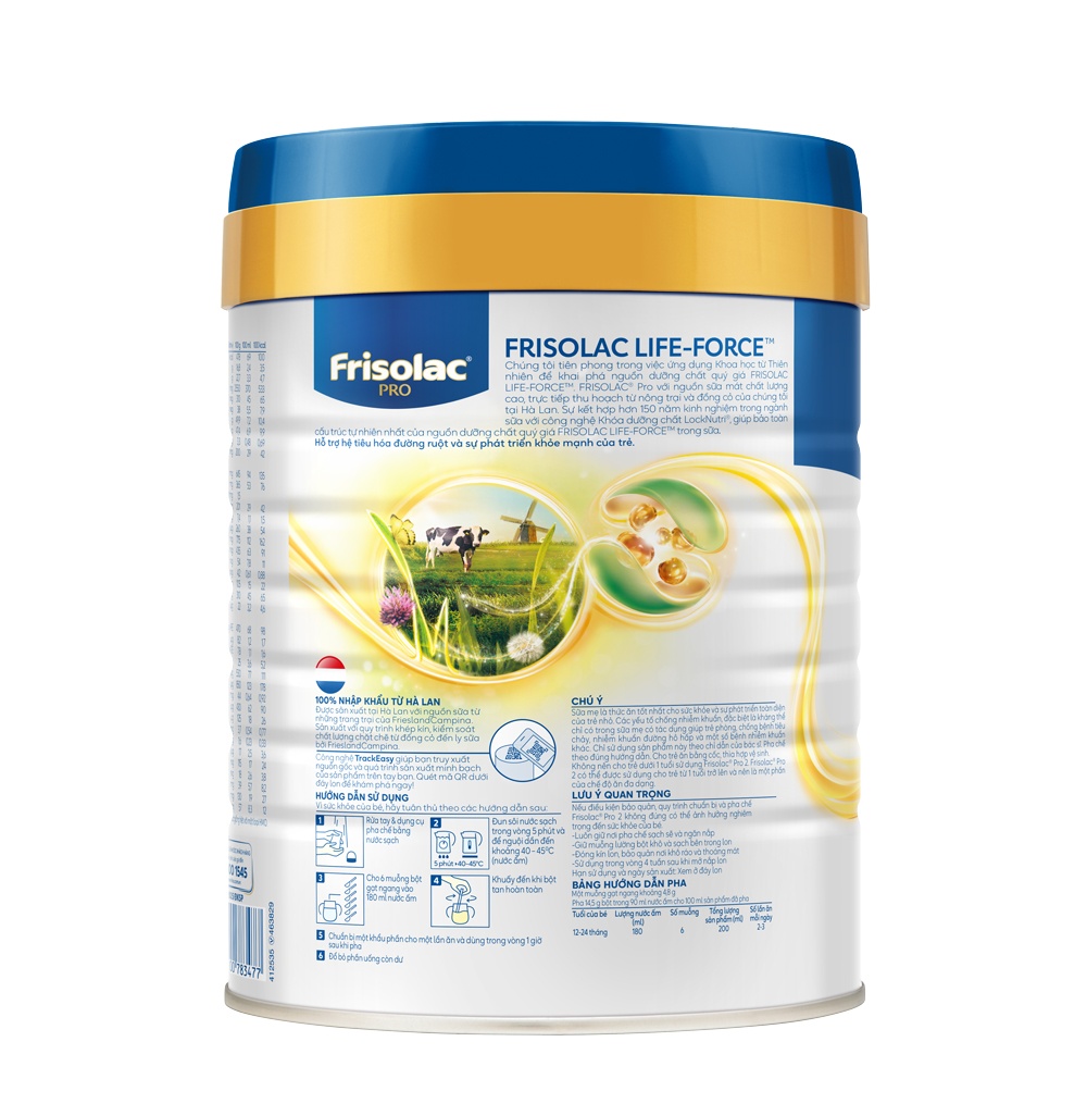 Sữa bột Frisolac Pro số 2 800g (1-2Y) hình 3