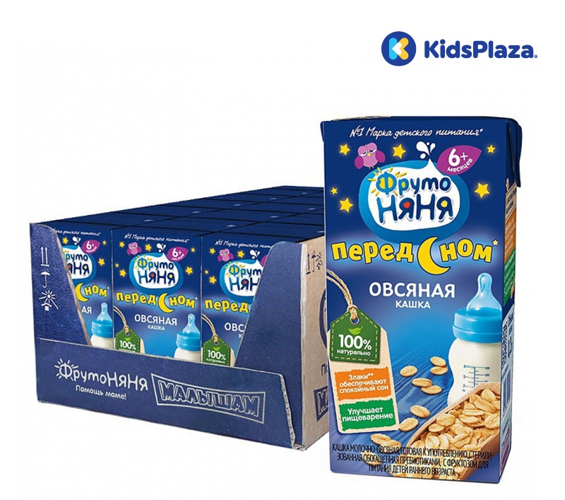 Sữa đêm yến mạch Fruto Nyanya (200ml) 6M+ hình 2