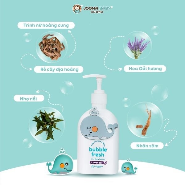 Sữa tắm gội Bubble Fresh hương Lavender 350ml