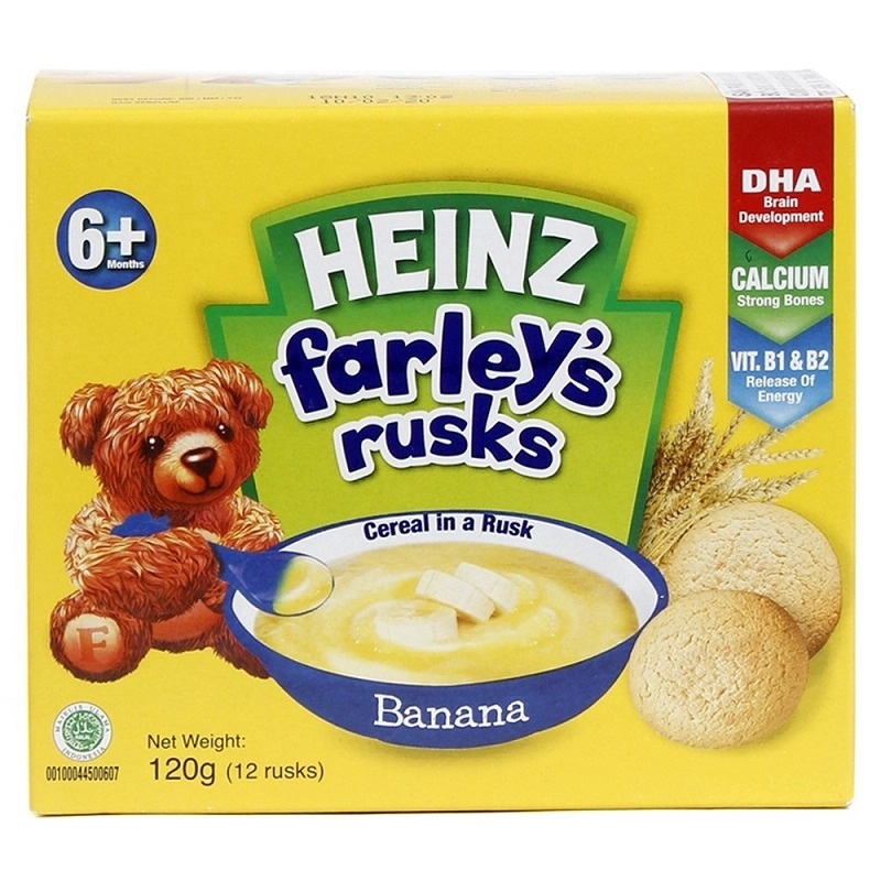 Bánh Quy Dành Cho Trẻ Em Farley Heinz vị chuối 120g hình 1