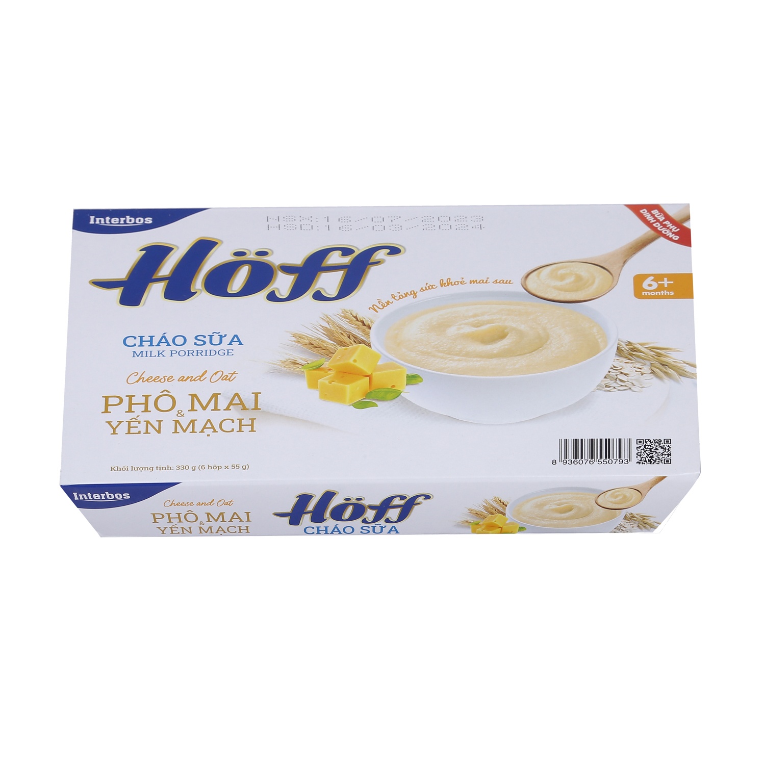 Cháo sữa Hoff vị phô mai yến mạch 6*55g hình 1