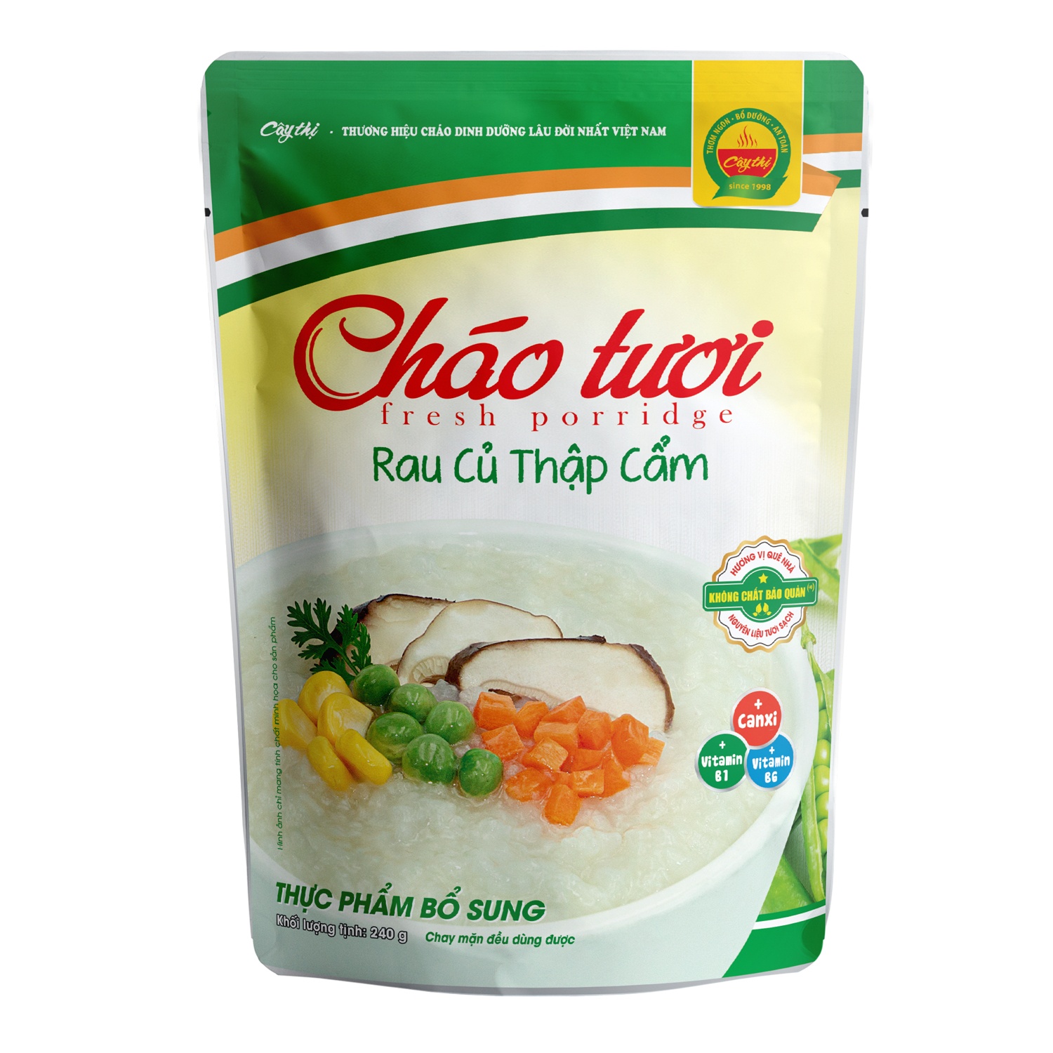 Cháo tươi Cây Thị Rau Củ Thập Cẩm 240g cho bé 7M+ hình 1