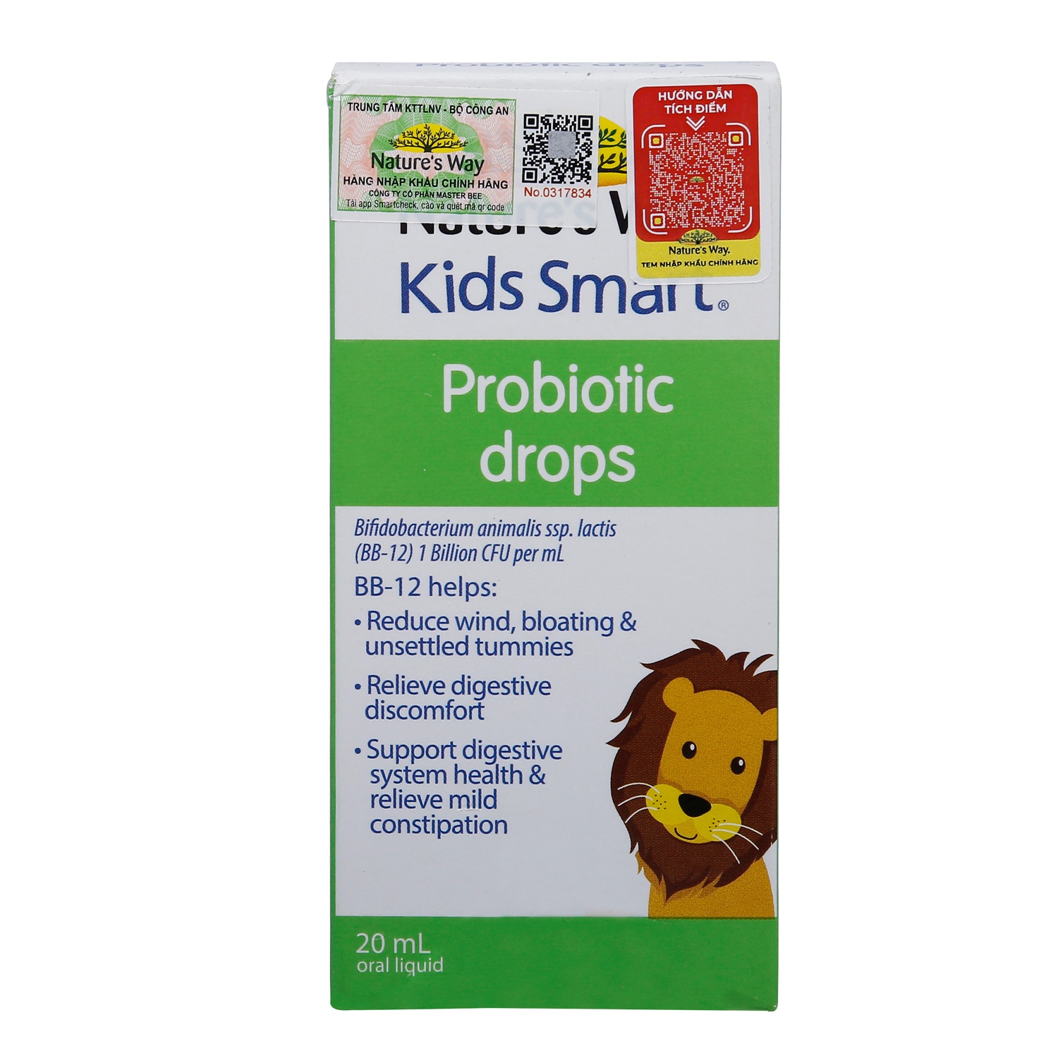 Men vi sinh Nature’s Way Drops Probiotic 20ml hình 1