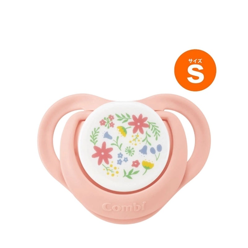 Ty ngậm Combi size S hồng phù hợp cho bé từ 0-3M