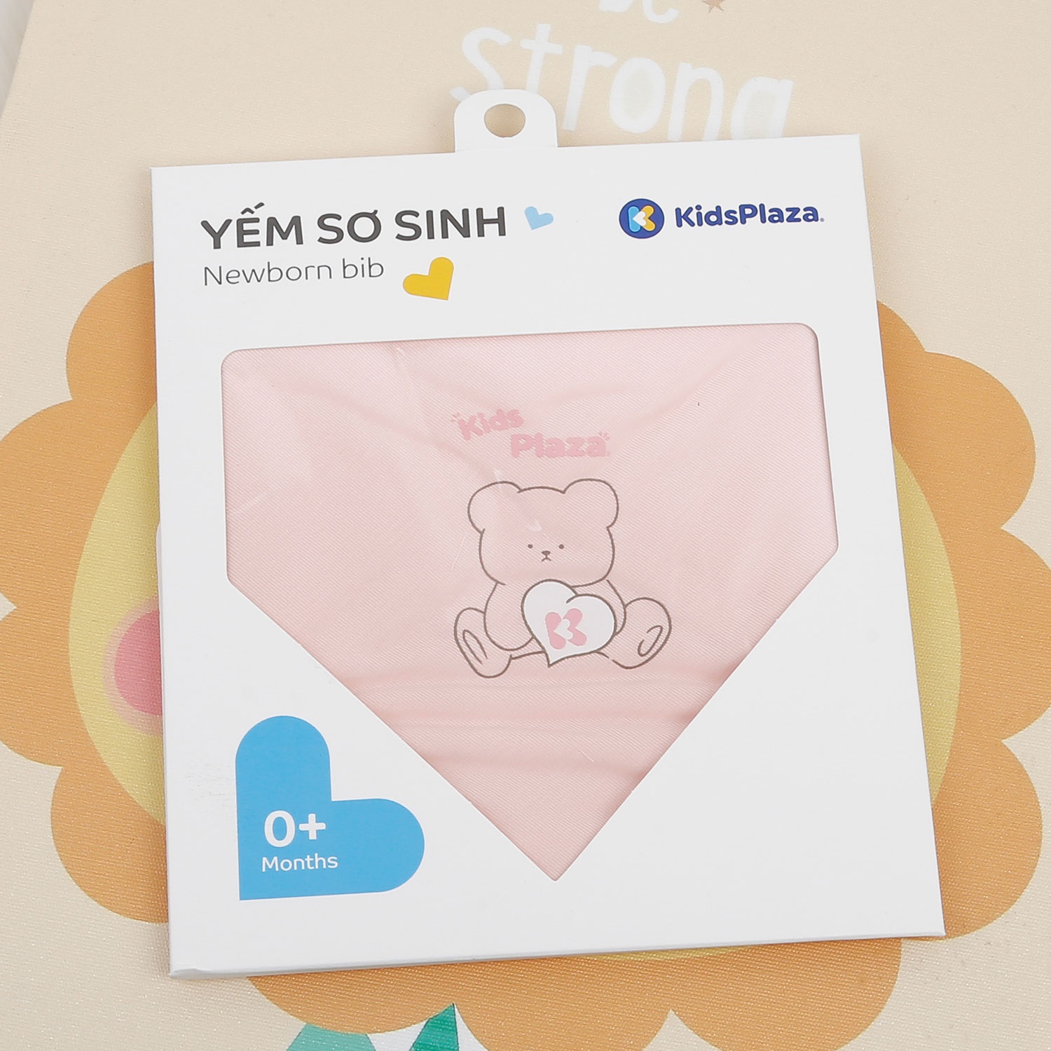 Set 2 yếm tam giác cho bé KidsPlaza Otis ND24H (Hồng) hình 1